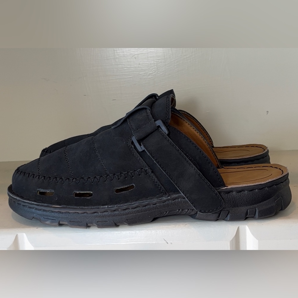 JEBUKTXE Men’s Leather Slip On Clogs Sandals Size 10.5 - Picture 7 of 11